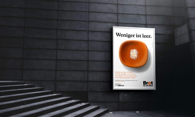 Das bekannteste Plakatmotiv gegen die Not in der Welt.